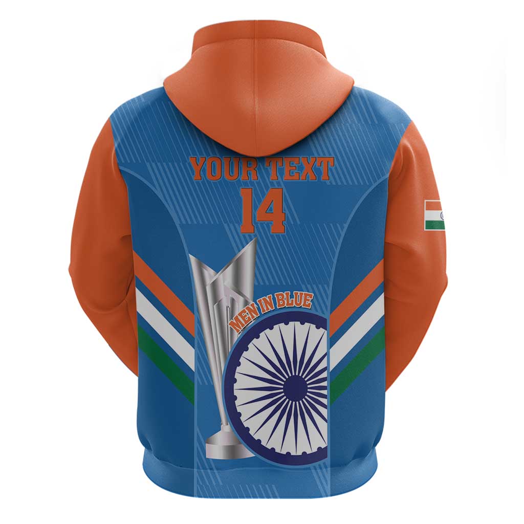 Custom India Cricket Hoodie 2nd Champions World Cup Men In Blue - Vibe Hoodie Shop