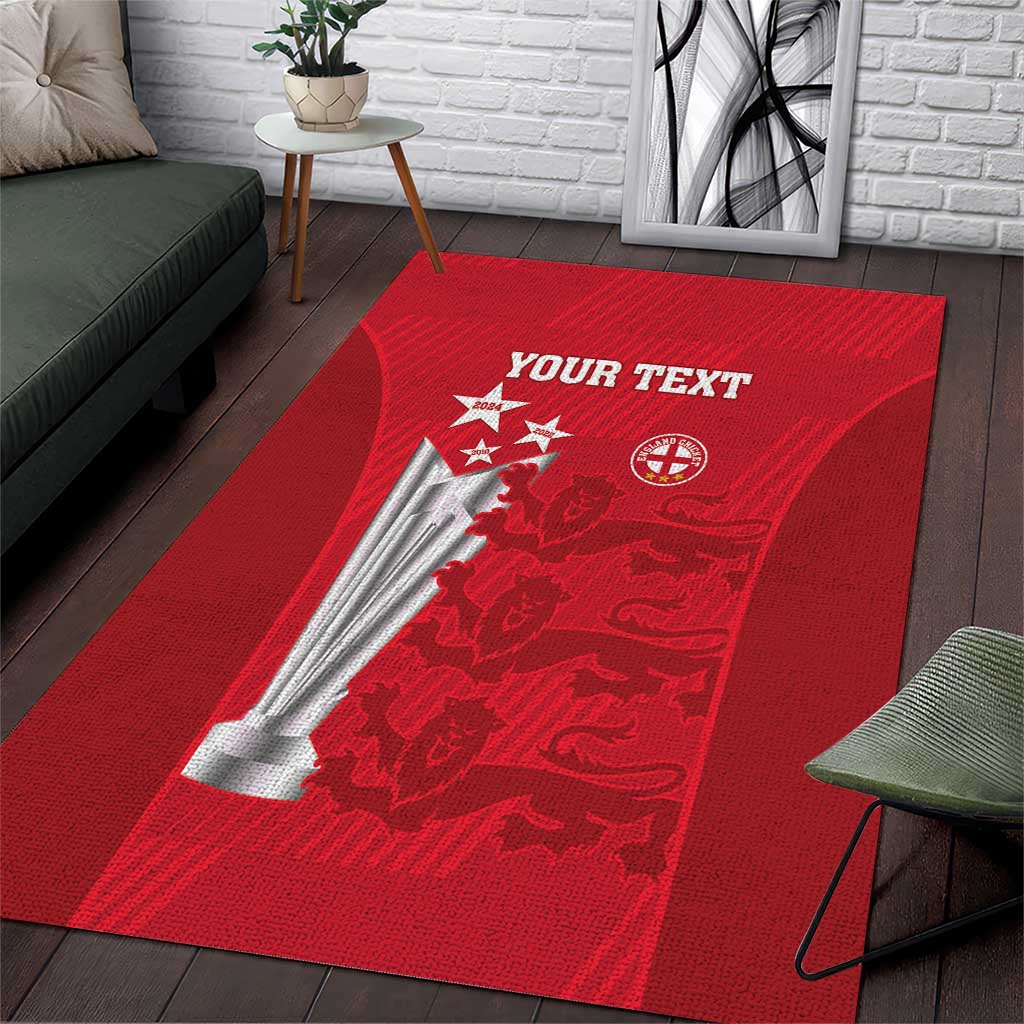 Custom England Cricket Area Rug 3rd Champions World Cup Proud - Vibe Hoodie Shop