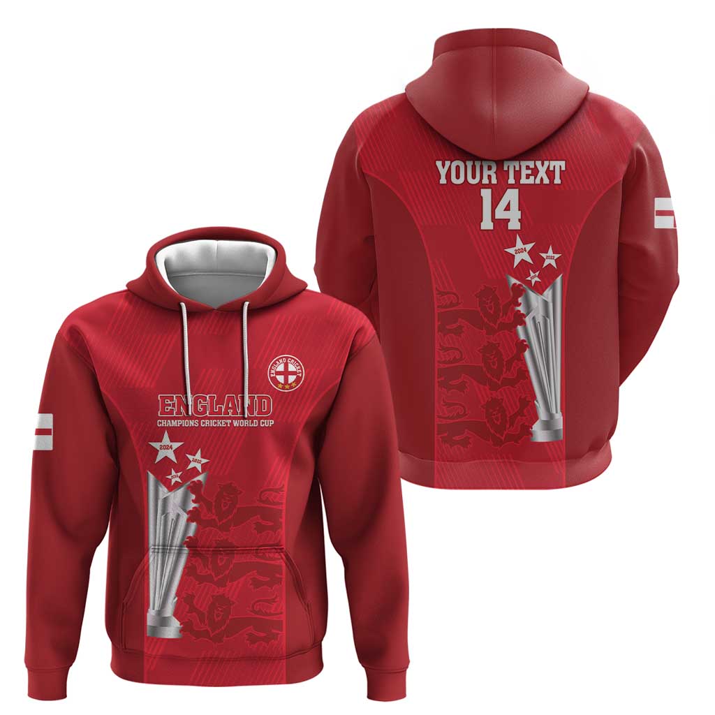 Custom England Cricket Hoodie 3rd Champions World Cup Proud - Vibe Hoodie Shop
