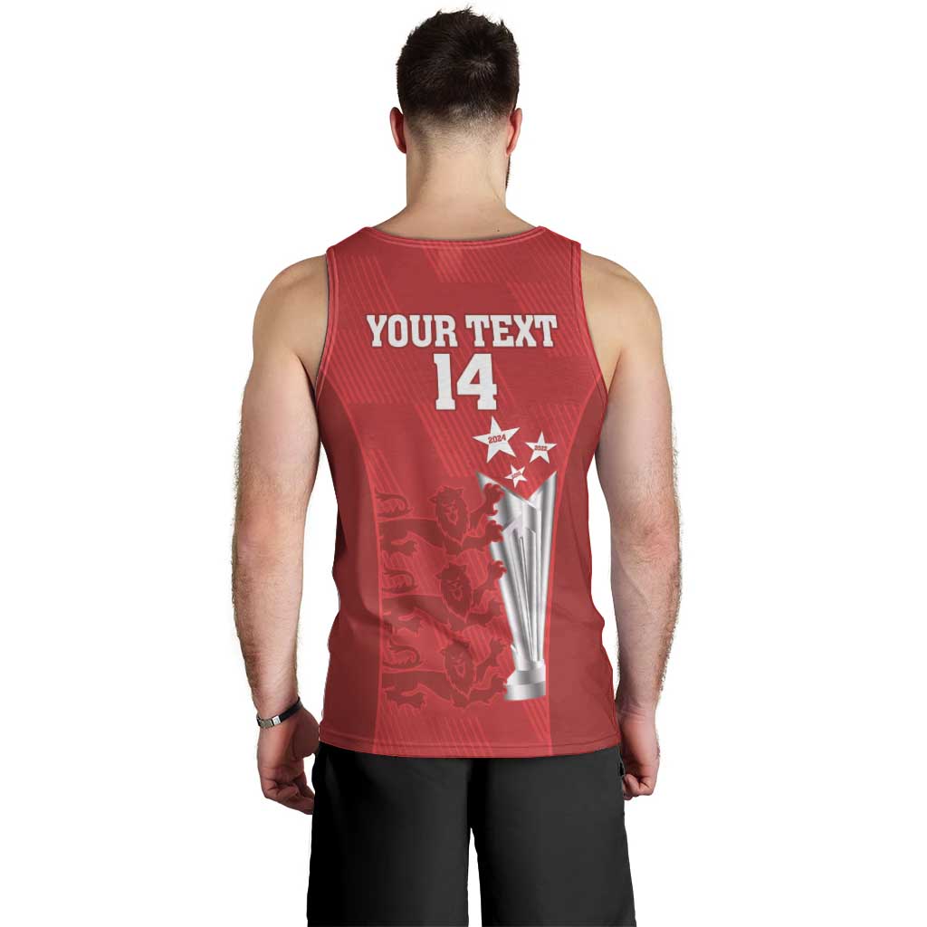 Custom England Cricket Men Tank Top 3rd Champions World Cup Proud - Vibe Hoodie Shop