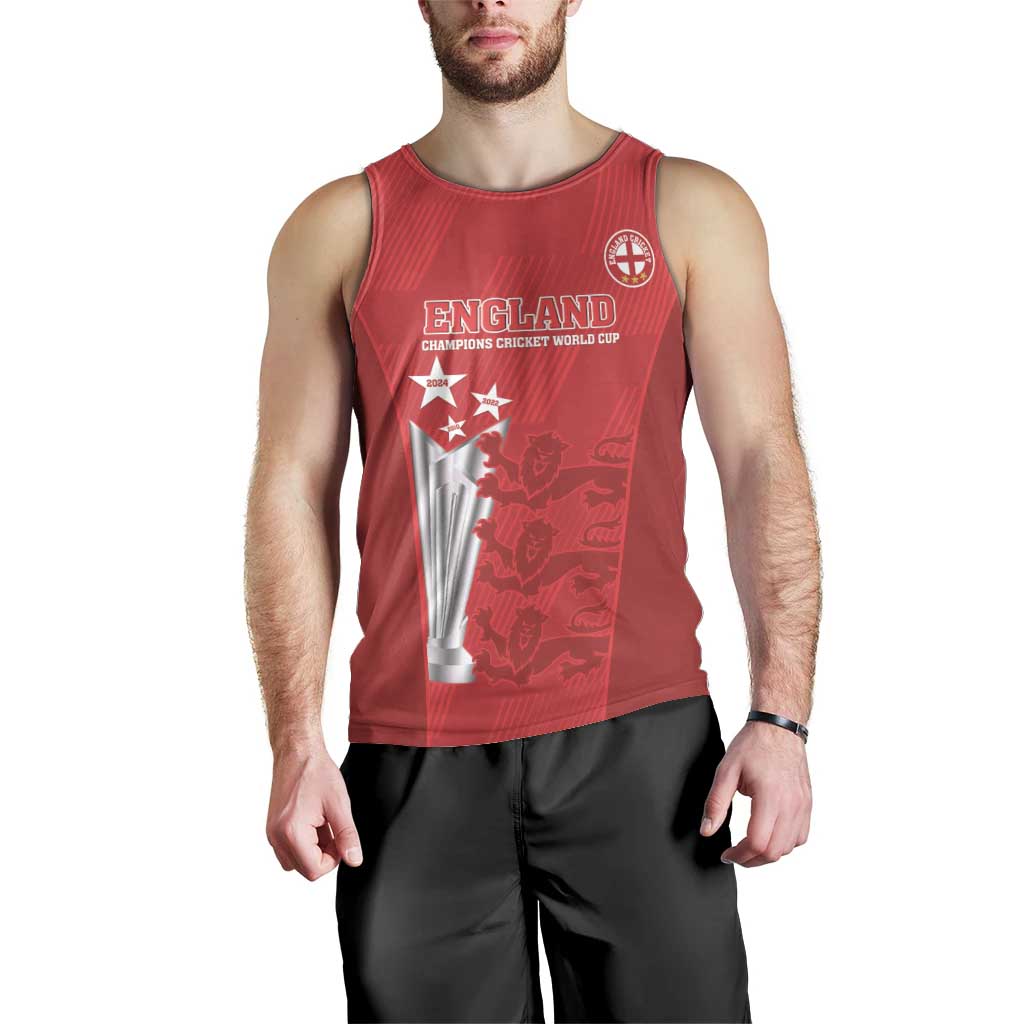 Custom England Cricket Men Tank Top 3rd Champions World Cup Proud - Vibe Hoodie Shop