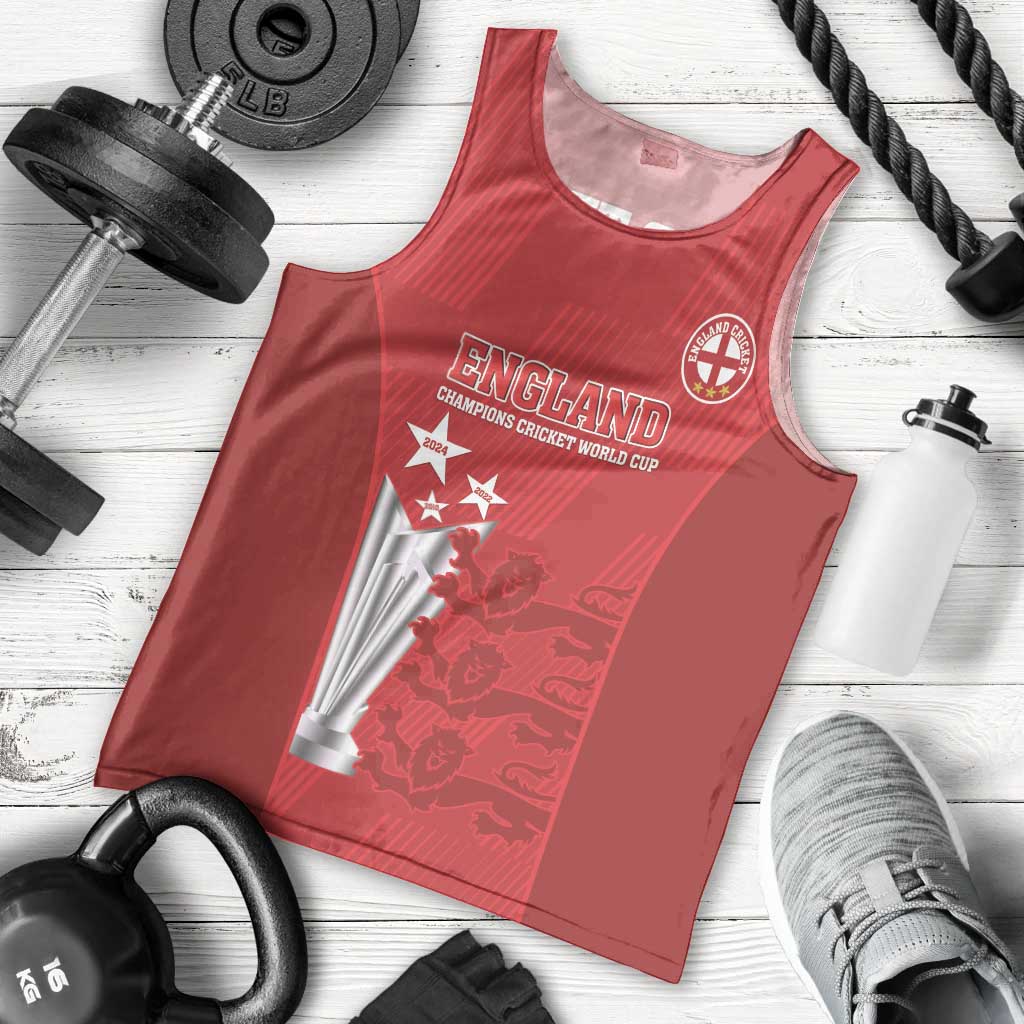 Custom England Cricket Men Tank Top 3rd Champions World Cup Proud - Vibe Hoodie Shop