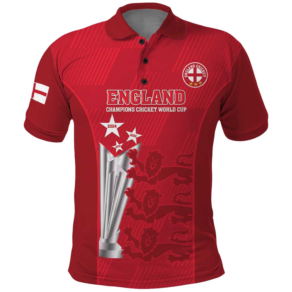 Custom England Cricket Polo Shirt 3rd Champions World Cup Proud - Vibe Hoodie Shop