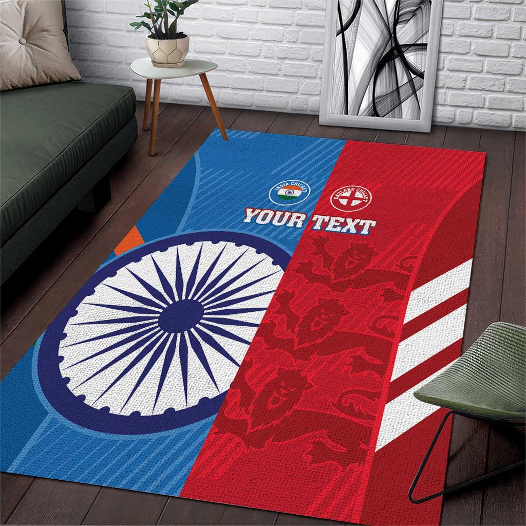 Custom India And England Cricket Area Rug 2024 Together Dynamic Version - Vibe Hoodie Shop