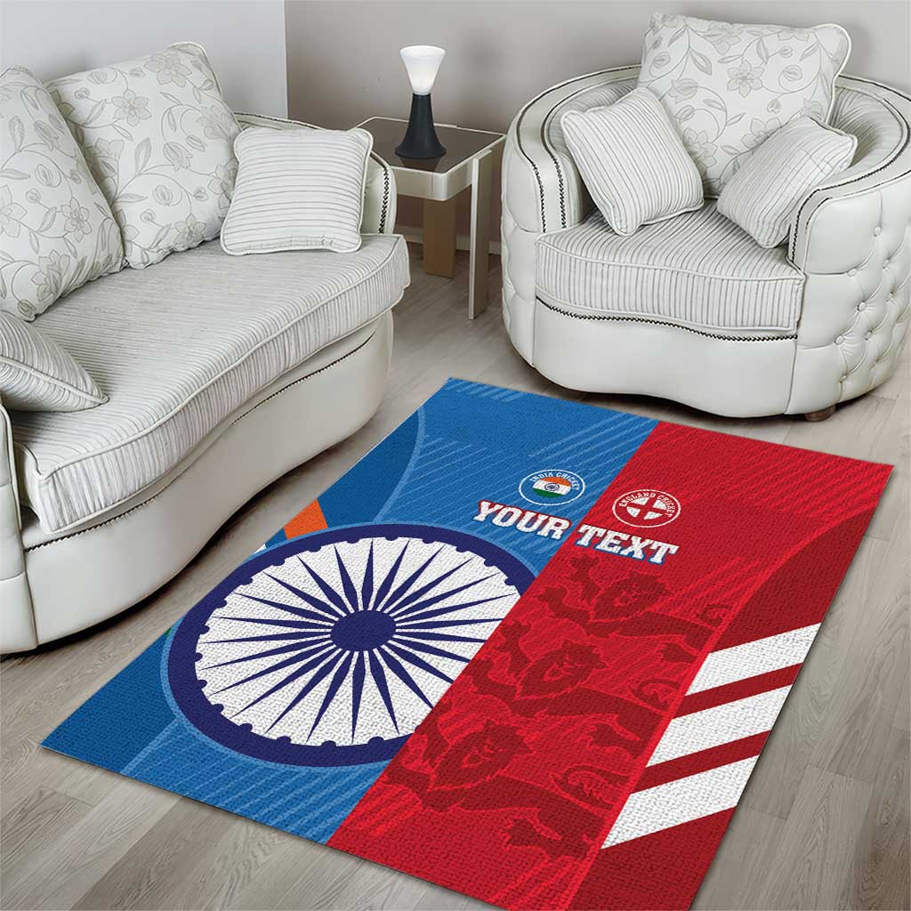 Custom India And England Cricket Area Rug 2024 Together Dynamic Version - Vibe Hoodie Shop