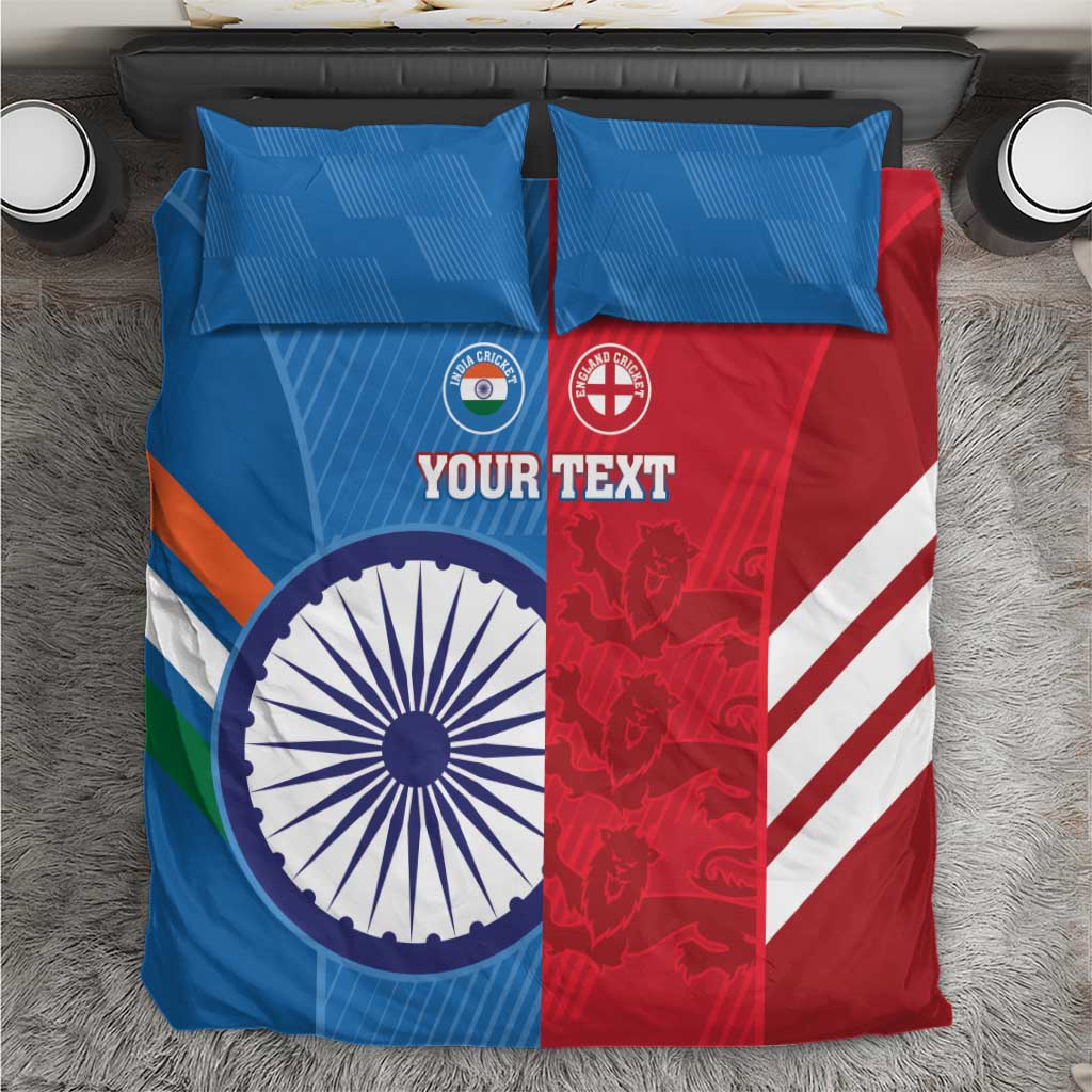 Custom India And England Cricket Bedding Set 2024 Together Dynamic Version - Vibe Hoodie Shop