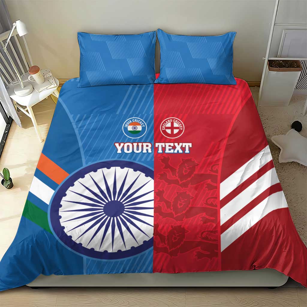 Custom India And England Cricket Bedding Set 2024 Together Dynamic Version - Vibe Hoodie Shop