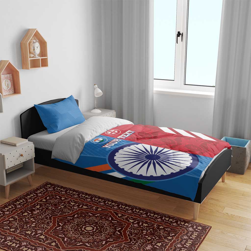 Custom India And England Cricket Bedding Set 2024 Together Dynamic Version - Vibe Hoodie Shop
