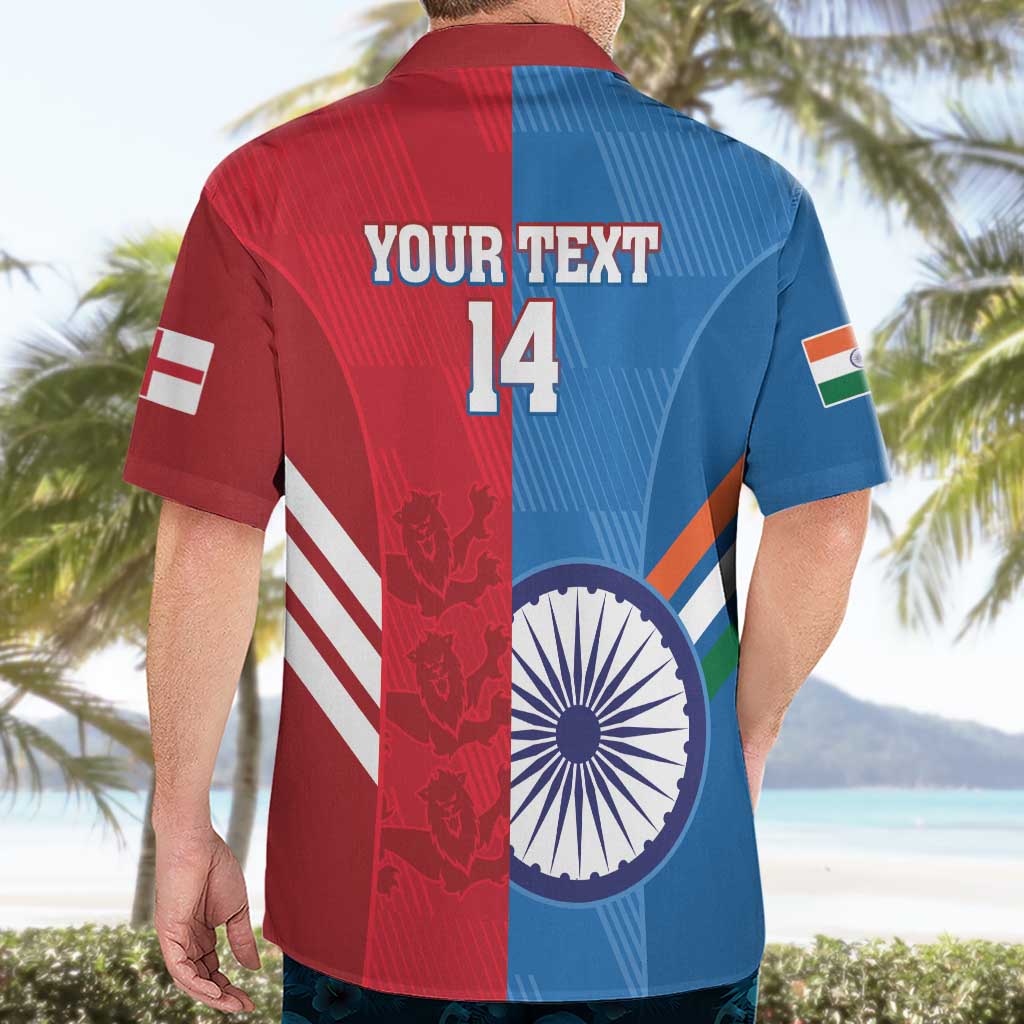 Custom India And England Cricket Hawaiian Shirt 2024 Together Dynamic Version - Vibe Hoodie Shop