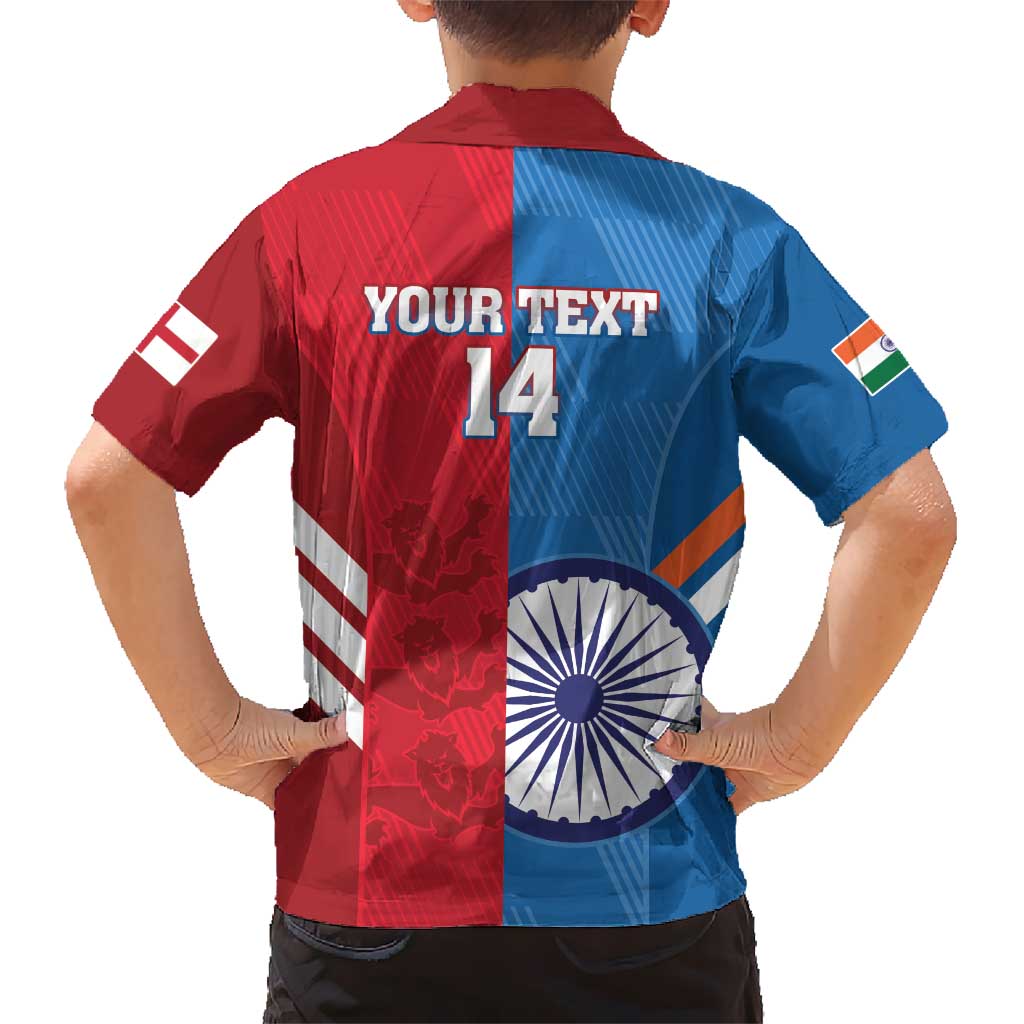 Custom India And England Cricket Hawaiian Shirt 2024 Together Dynamic Version - Vibe Hoodie Shop