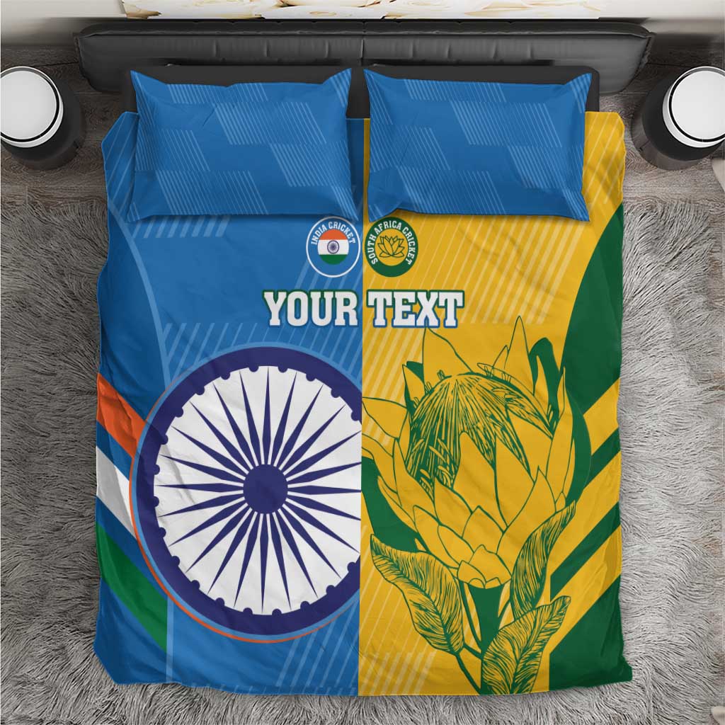 Custom India And South Africa Cricket Bedding Set 2024 Together Dynamic Version - Vibe Hoodie Shop