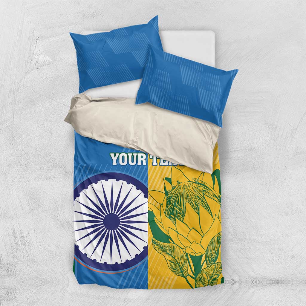 Custom India And South Africa Cricket Bedding Set 2024 Together Dynamic Version - Vibe Hoodie Shop