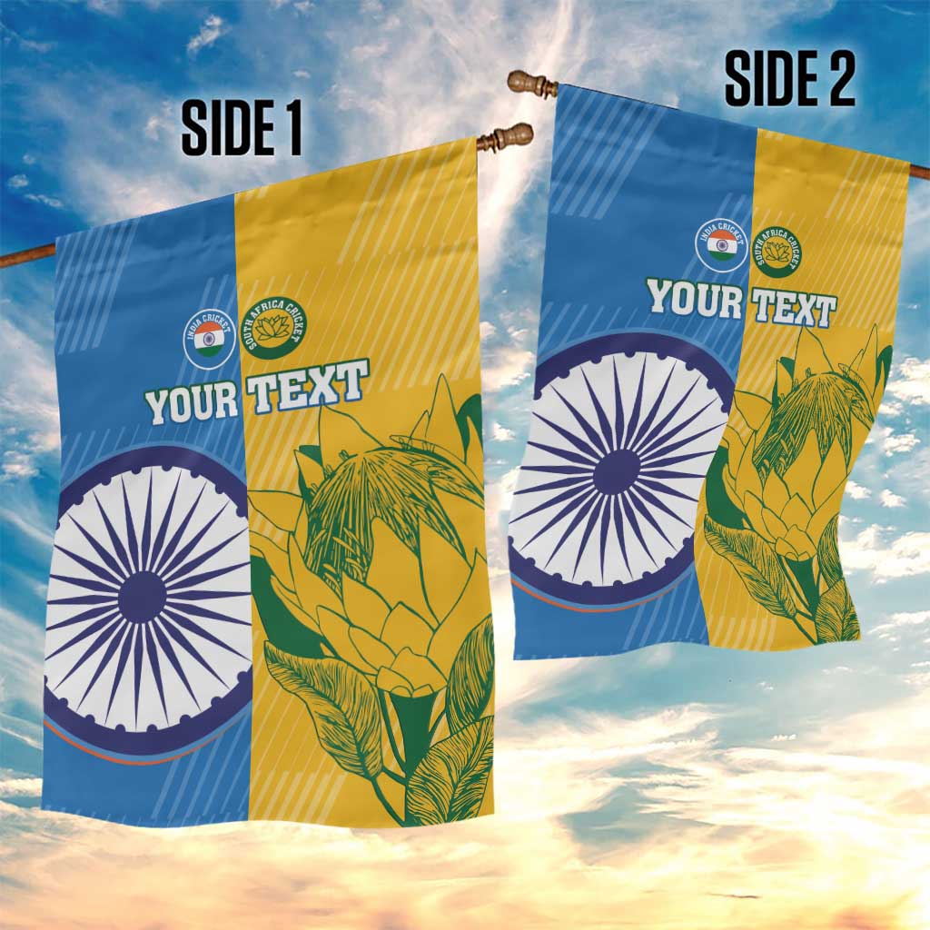 Custom India And South Africa Cricket Garden Flag 2024 Together Dynamic Version - Vibe Hoodie Shop