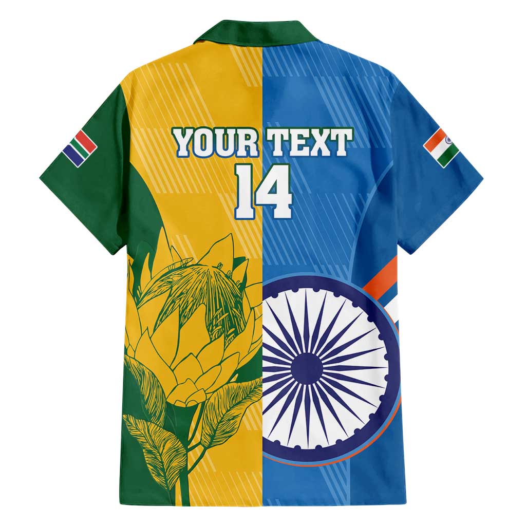 Custom India And South Africa Cricket Hawaiian Shirt 2024 Together Dynamic Version - Vibe Hoodie Shop