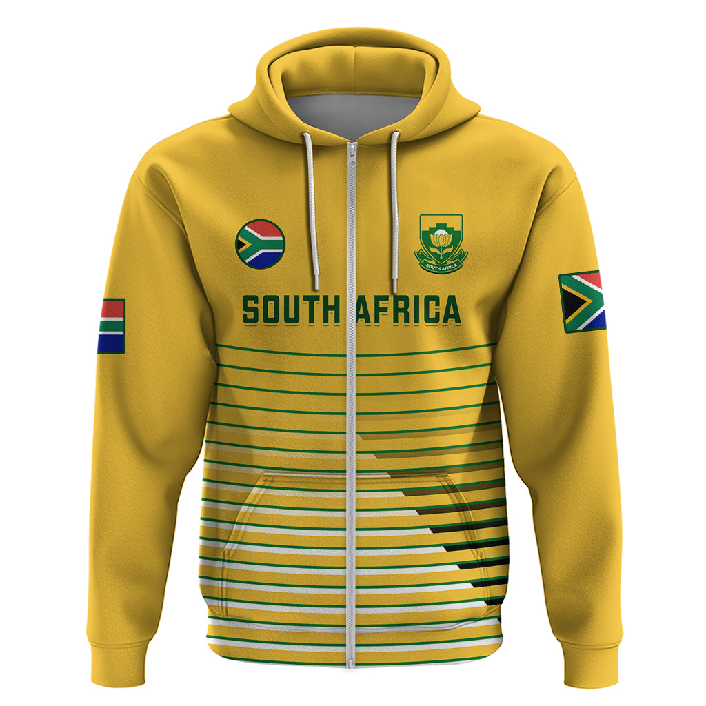 South Africa Soccer Hoodie 2023 World Cup Go Banyana Banyana Yellow - Vibe Hoodie Shop