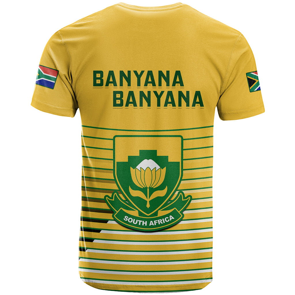 South Africa Soccer T Shirt 2023 World Cup Go Banyana Banyana Yellow - Vibe Hoodie Shop