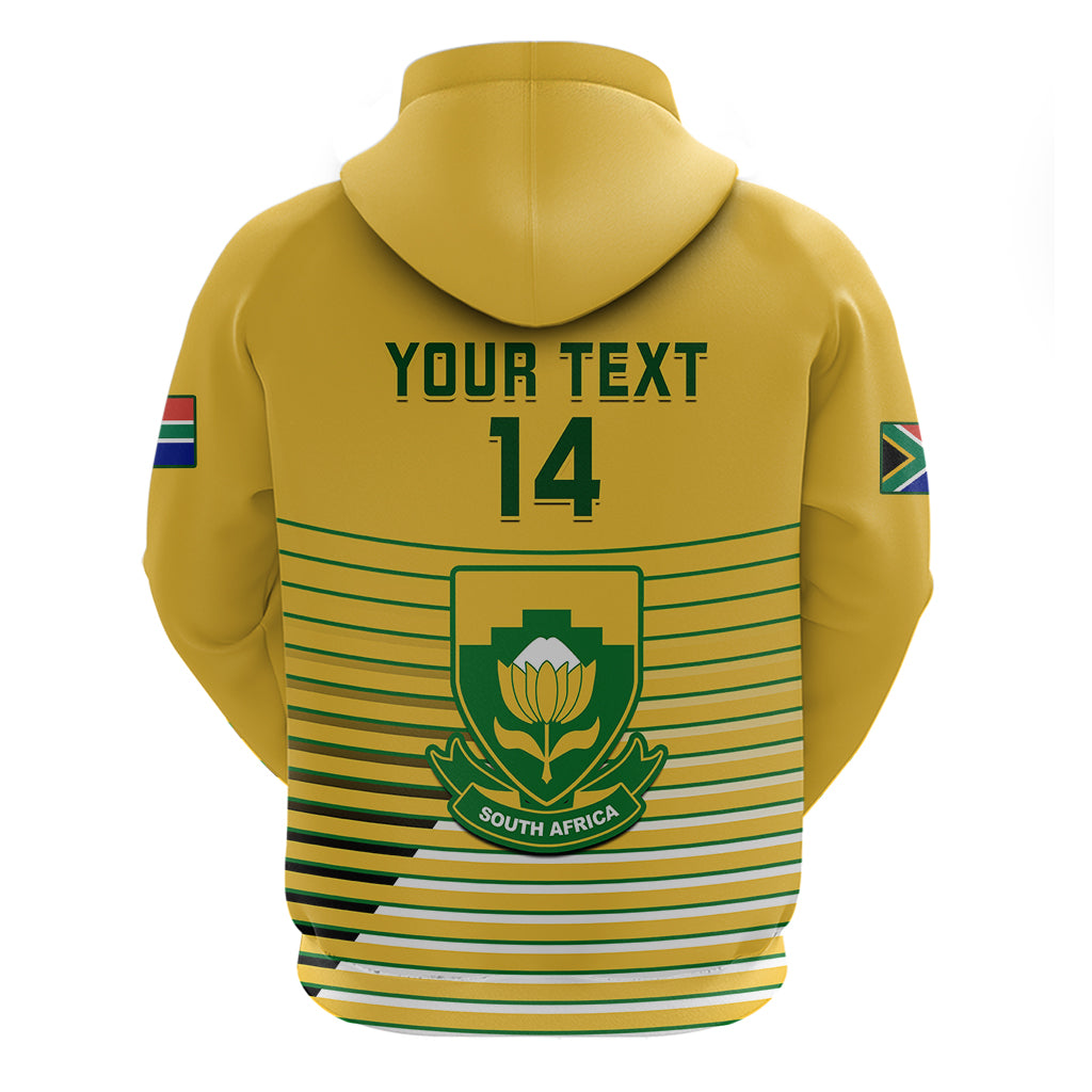 Custom South Africa Soccer Hoodie 2023 World Cup Go Banyana Banyana Yellow - Vibe Hoodie Shop