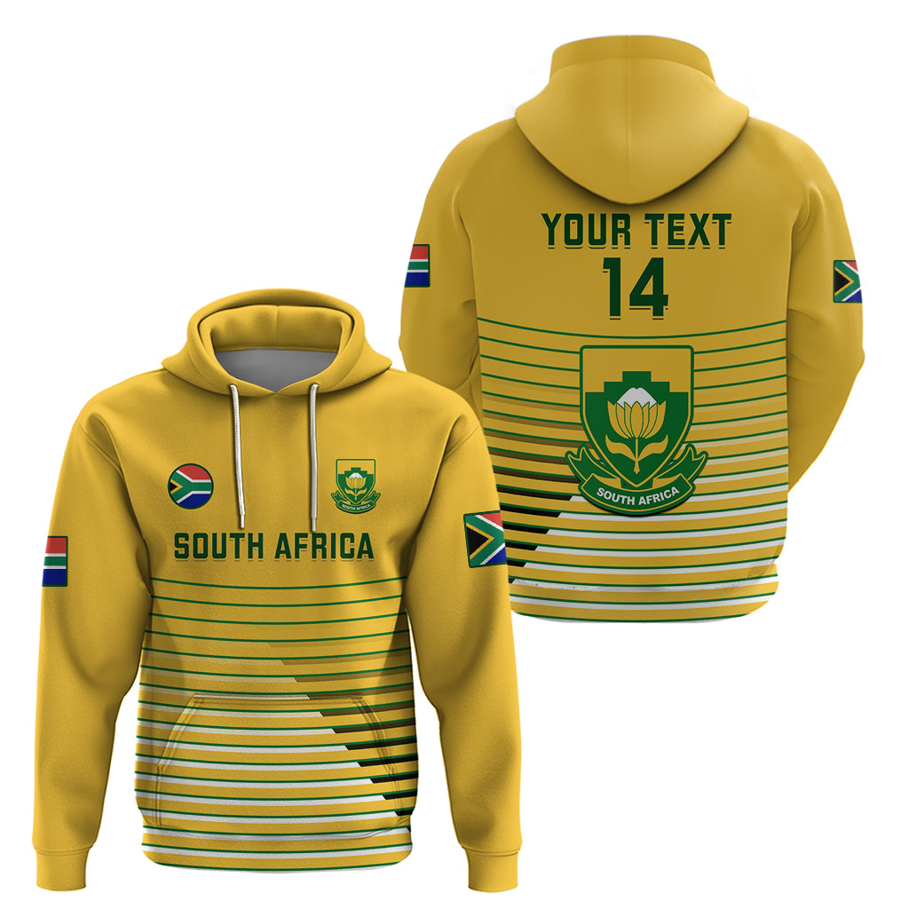 Custom South Africa Soccer Hoodie 2023 World Cup Go Banyana Banyana Yellow - Vibe Hoodie Shop