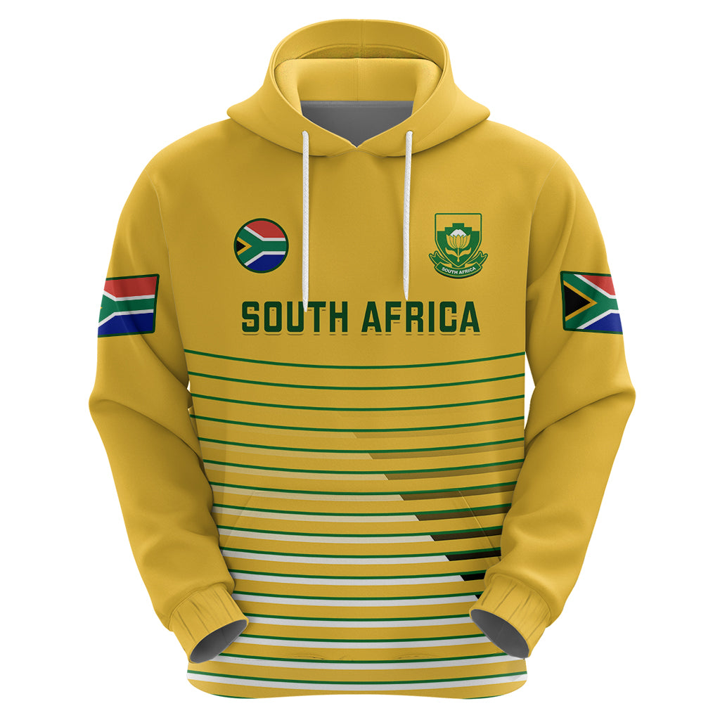 Custom South Africa Soccer Hoodie 2023 World Cup Go Banyana Banyana Yellow - Vibe Hoodie Shop