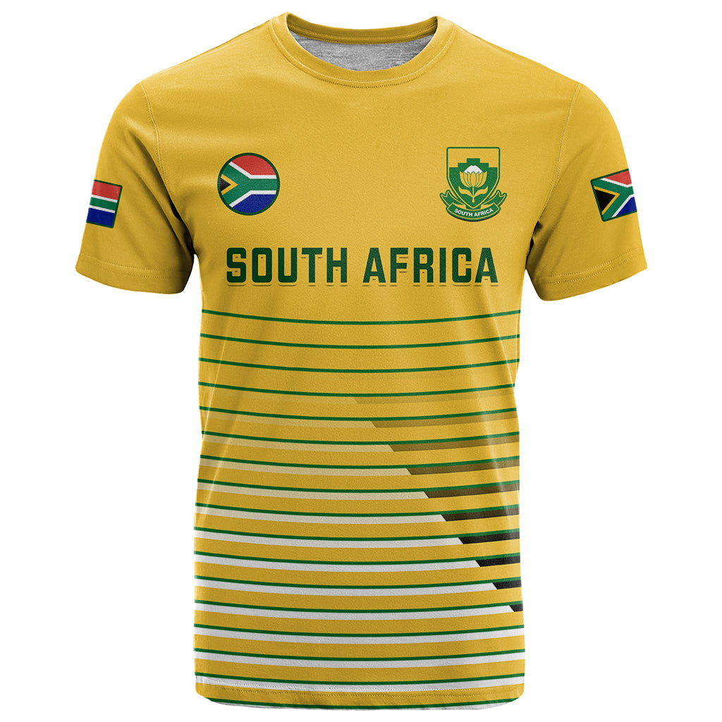 Custom South Africa Soccer T Shirt 2023 World Cup Go Banyana Banyana Yellow - Vibe Hoodie Shop