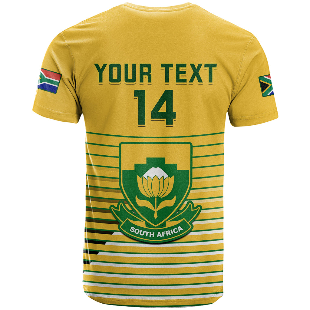 Custom South Africa Soccer T Shirt 2023 World Cup Go Banyana Banyana Yellow - Vibe Hoodie Shop