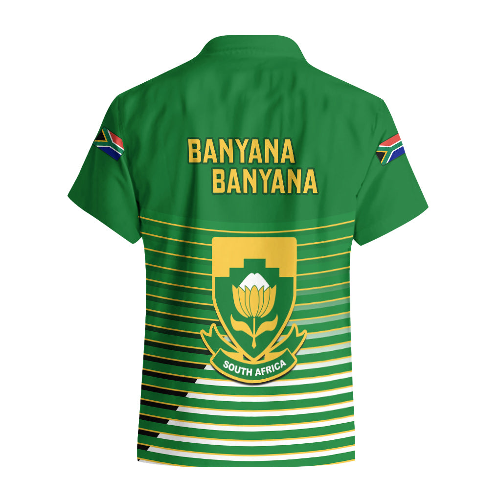 South Africa Soccer Hawaiian Shirt 2023 World Cup Go Banyana Banyana Green - Vibe Hoodie Shop