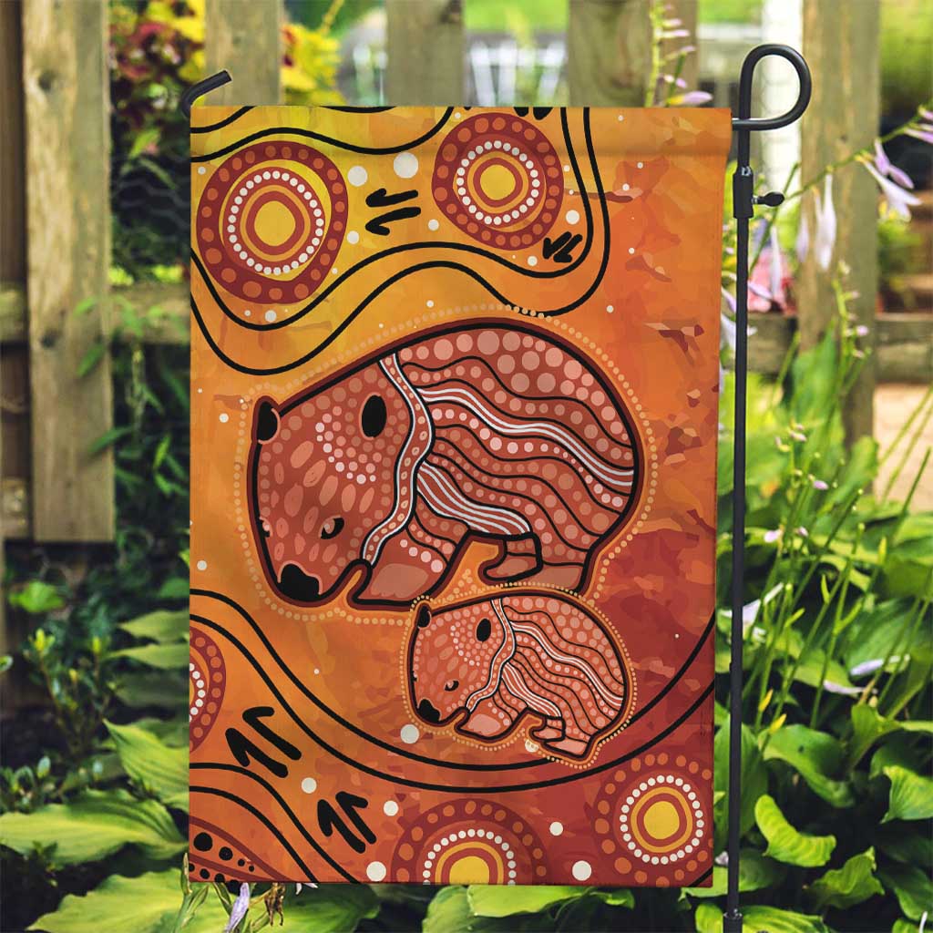Australia Wombat Garden Flag Indigenous Art - Vibe Hoodie Shop