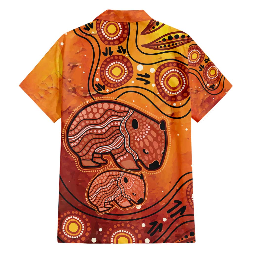 Australia Wombat Hawaiian Shirt Indigenous Art - Vibe Hoodie Shop