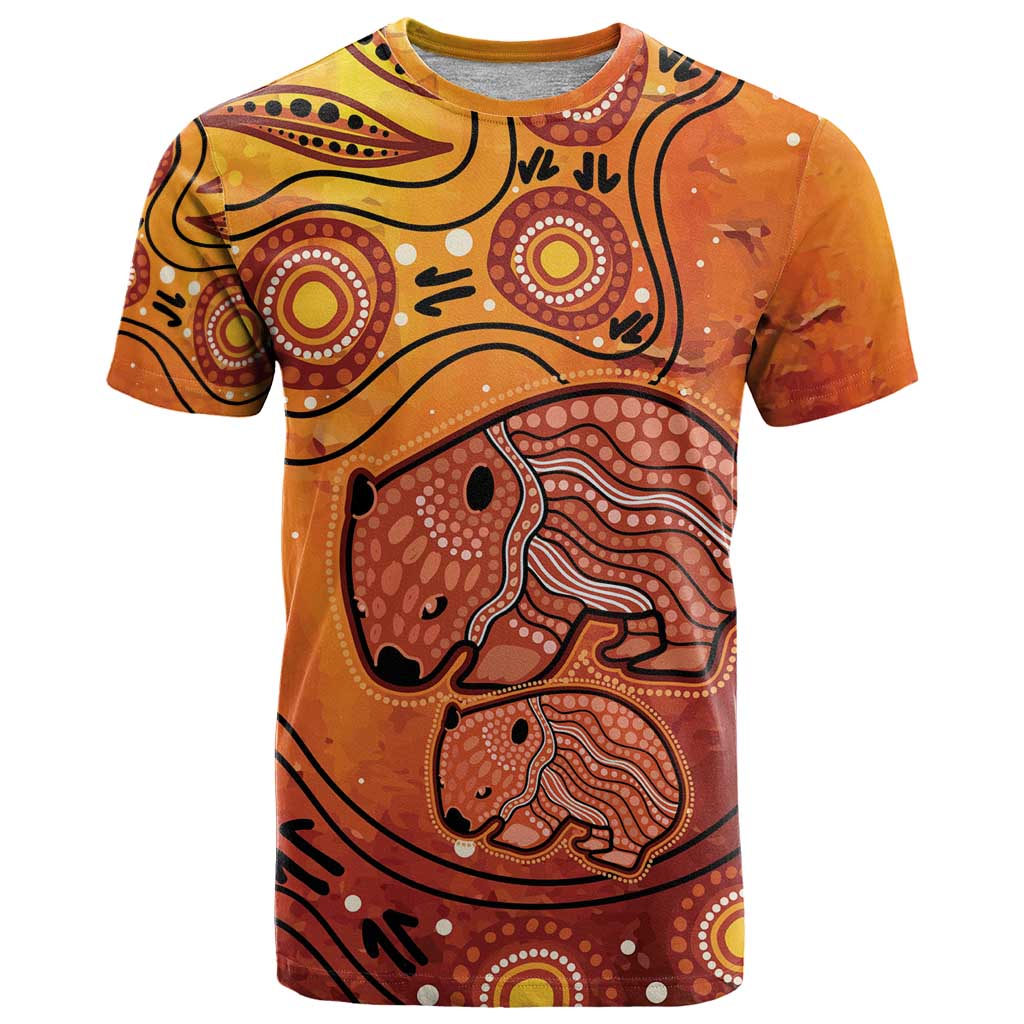 Australia Wombat T Shirt Indigenous Art - Vibe Hoodie Shop