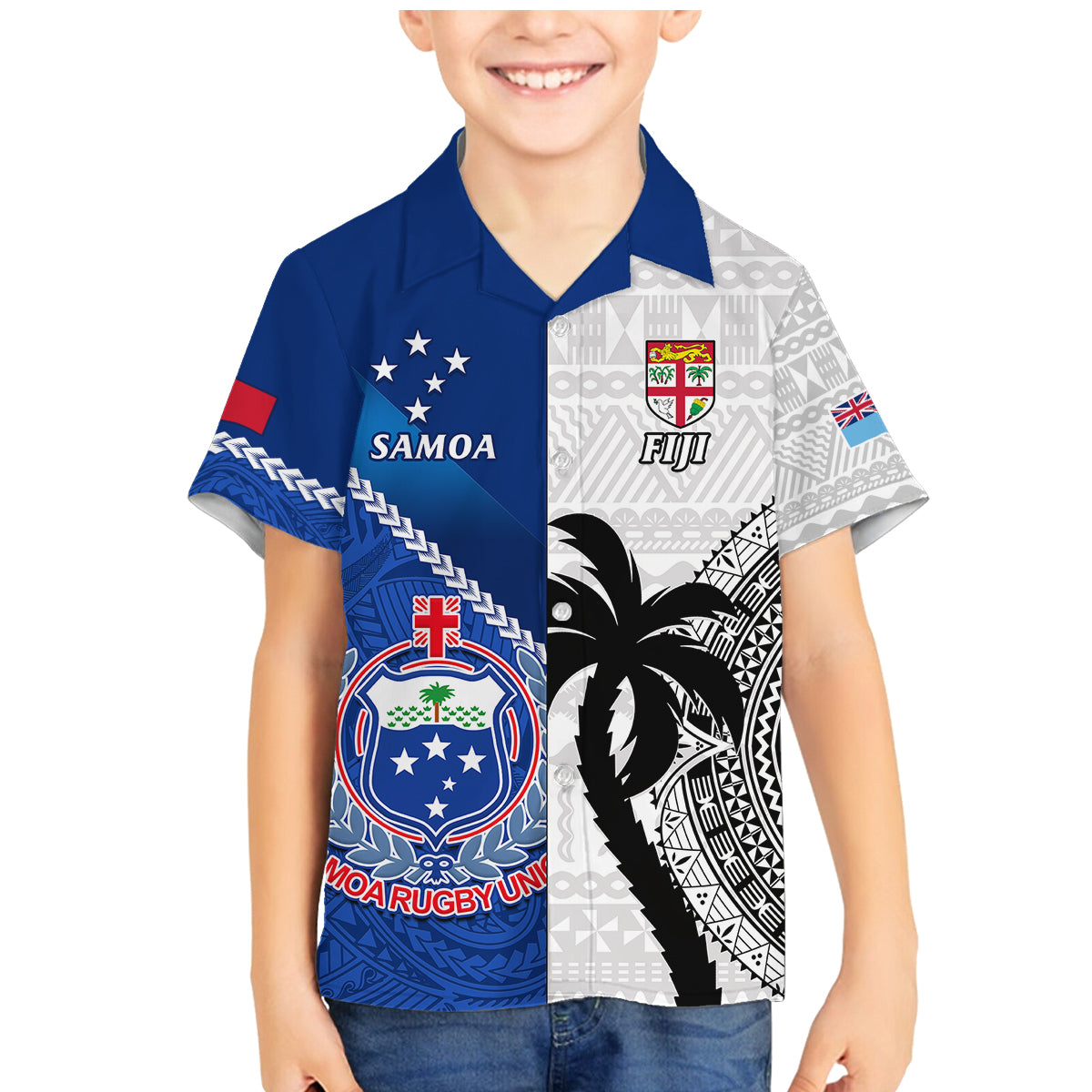 custom-fiji-and-samoa-rugby-family-matching-mermaid-dress-and-hawaiian-shirt-2023-world-cup-samoan-mix-tapa-pattern