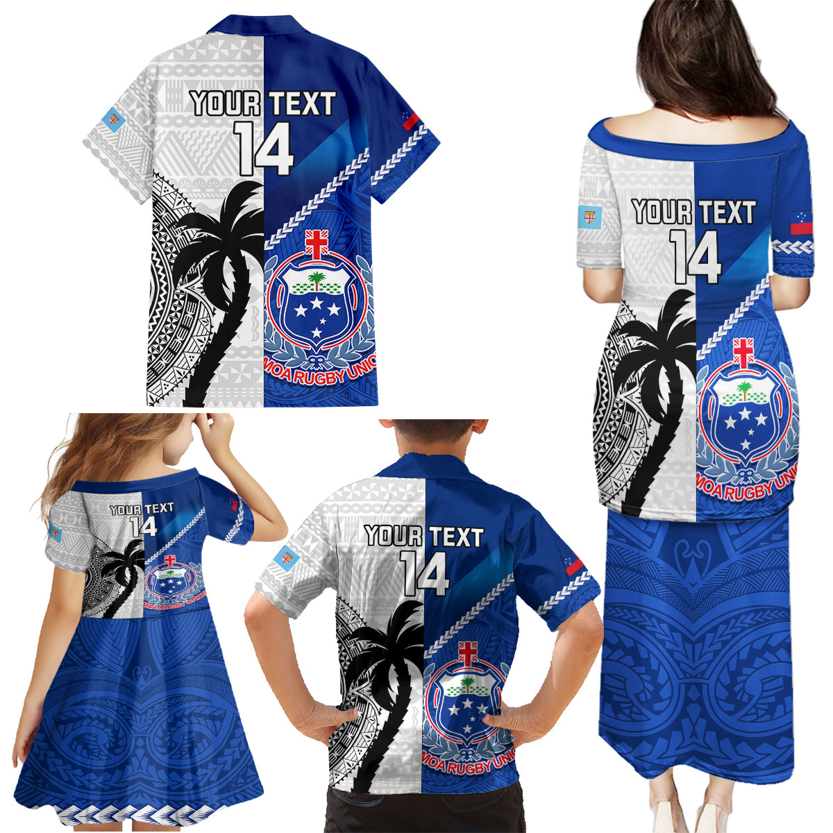 custom-fiji-and-samoa-rugby-family-matching-puletasi-dress-and-hawaiian-shirt-2023-world-cup-samoan-mix-tapa-pattern