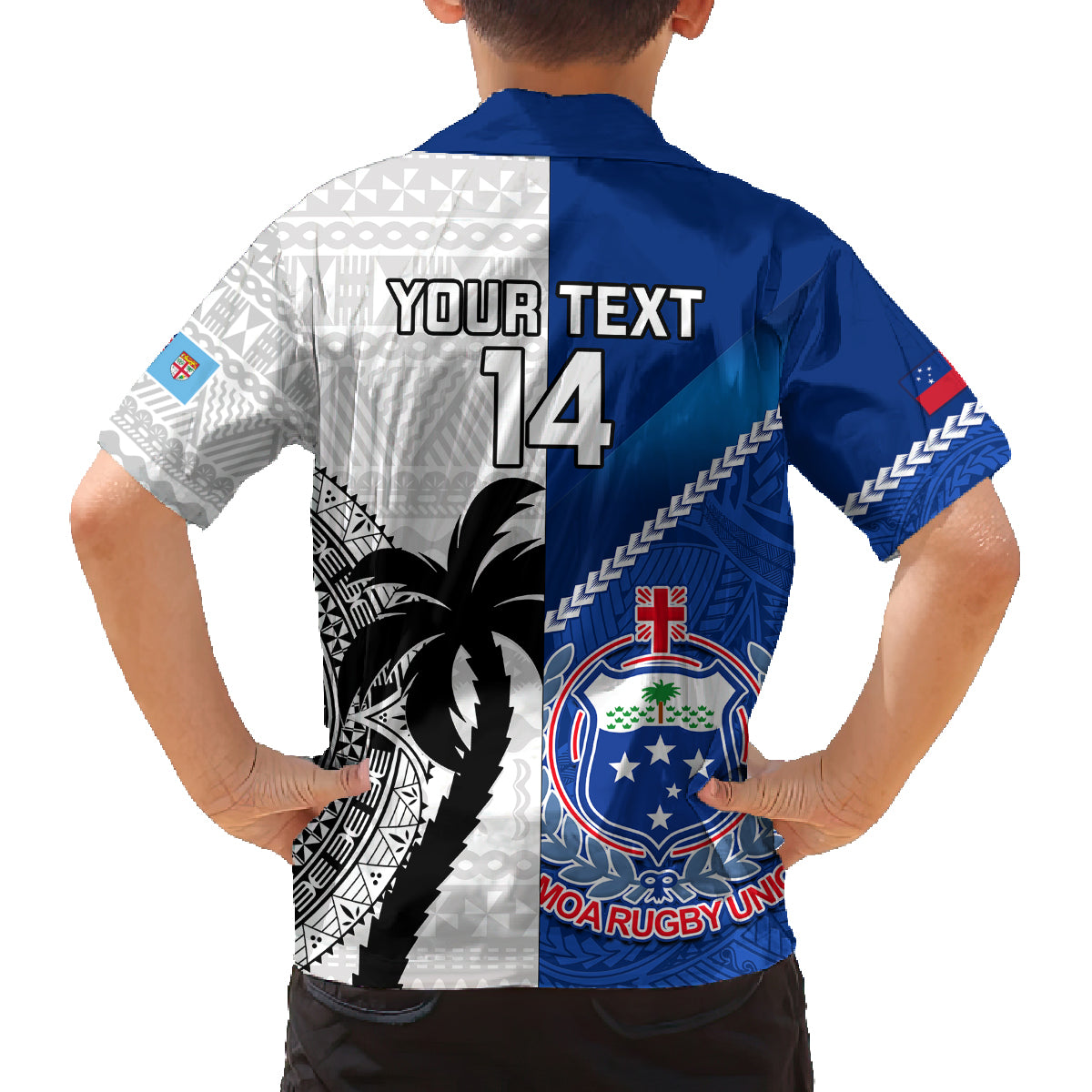 custom-fiji-and-samoa-rugby-family-matching-summer-maxi-dress-and-hawaiian-shirt-2023-world-cup-samoan-mix-tapa-pattern