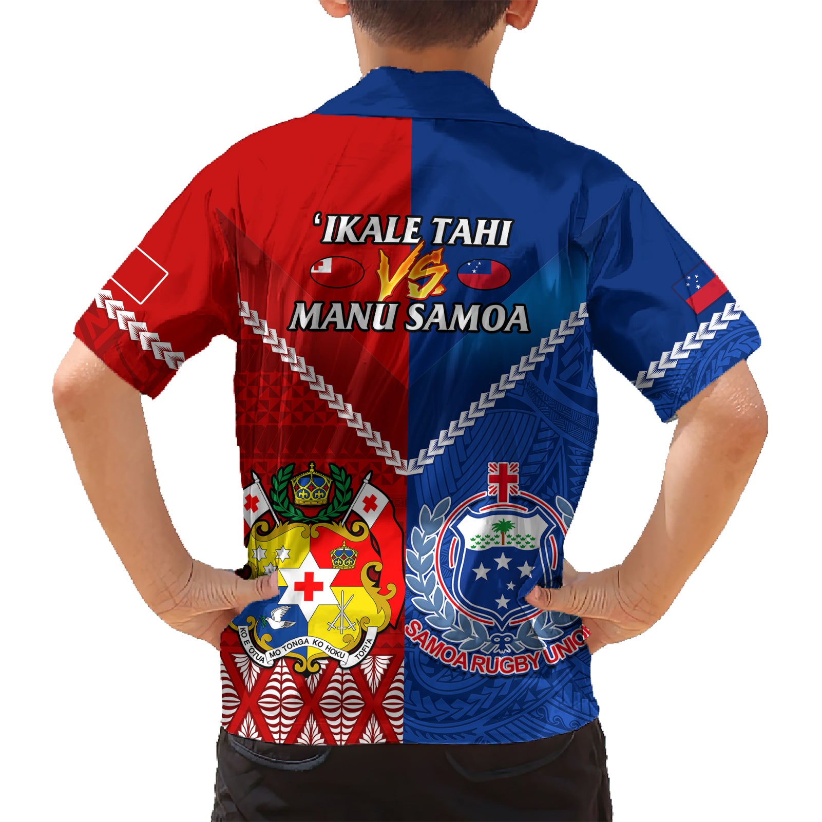 Samoa And Tonga Rugby Hawaiian Shirt 2023 World Cup Manu Samoa With Ikale Tahi - Vibe Hoodie Shop
