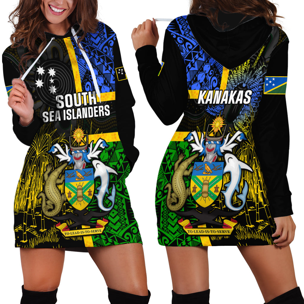 South Sea Islanders Hoodie Kanakas With Solomon Islands Coat Of Arms - Vibe Hoodie Shop
