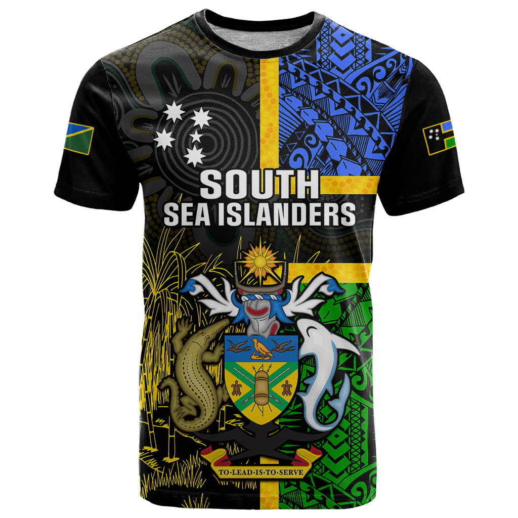 South Sea Islanders T Shirt Kanakas With Solomon Islands Coat Of Arms - Vibe Hoodie Shop