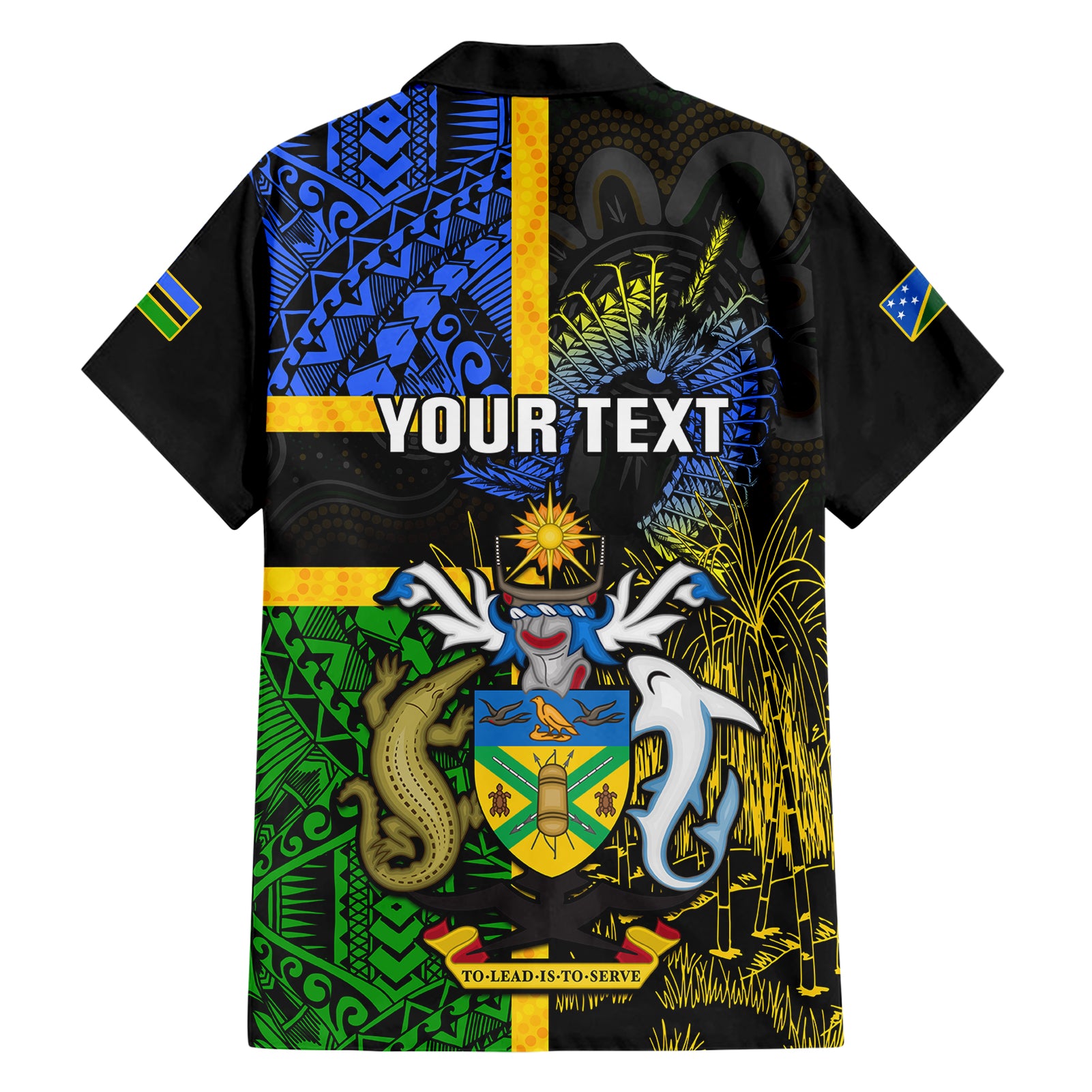 Personalised South Sea Islanders Hawaiian Shirt Kanakas With Solomon Islands Coat Of Arms - Vibe Hoodie Shop