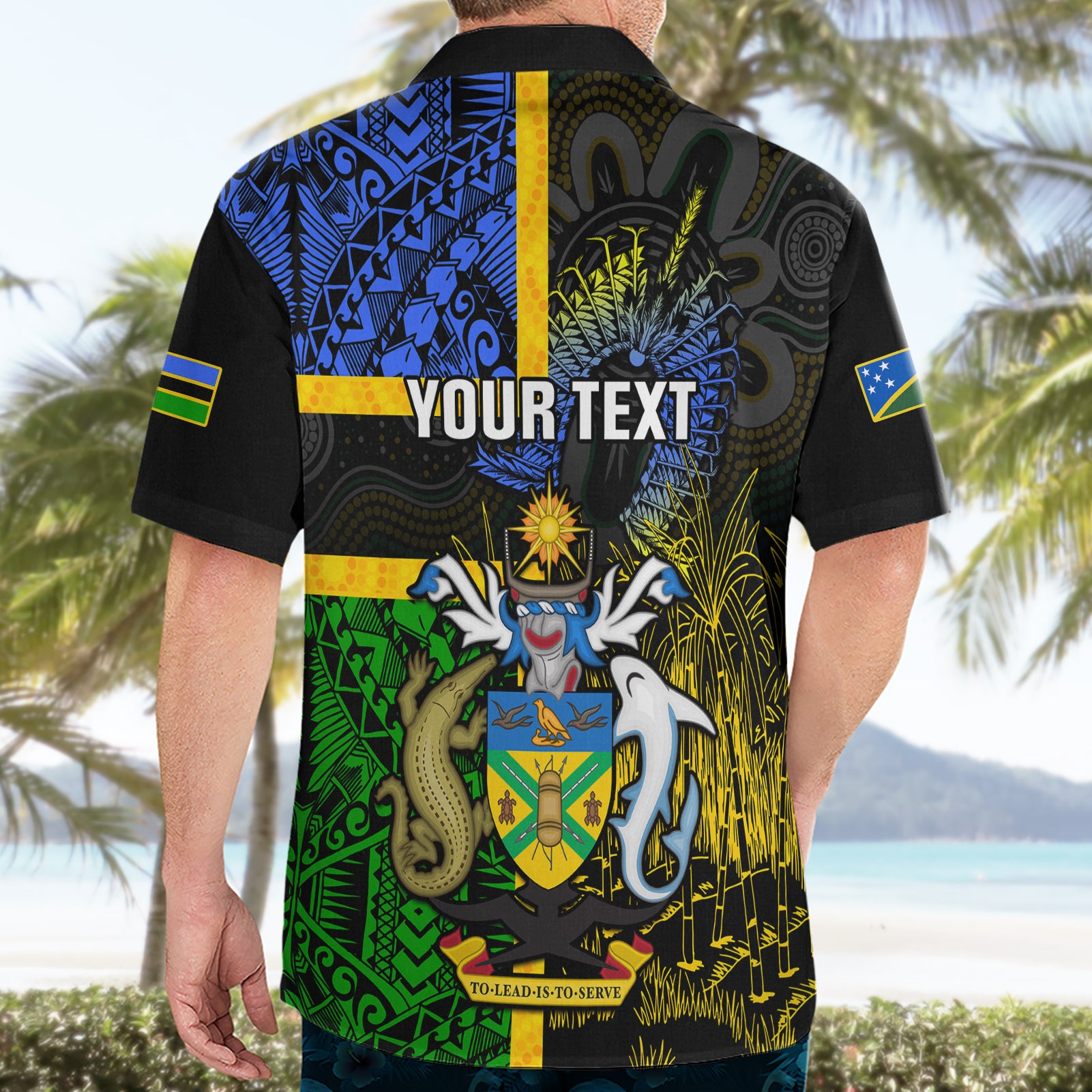 Personalised South Sea Islanders Hawaiian Shirt Kanakas With Solomon Islands Coat Of Arms - Vibe Hoodie Shop