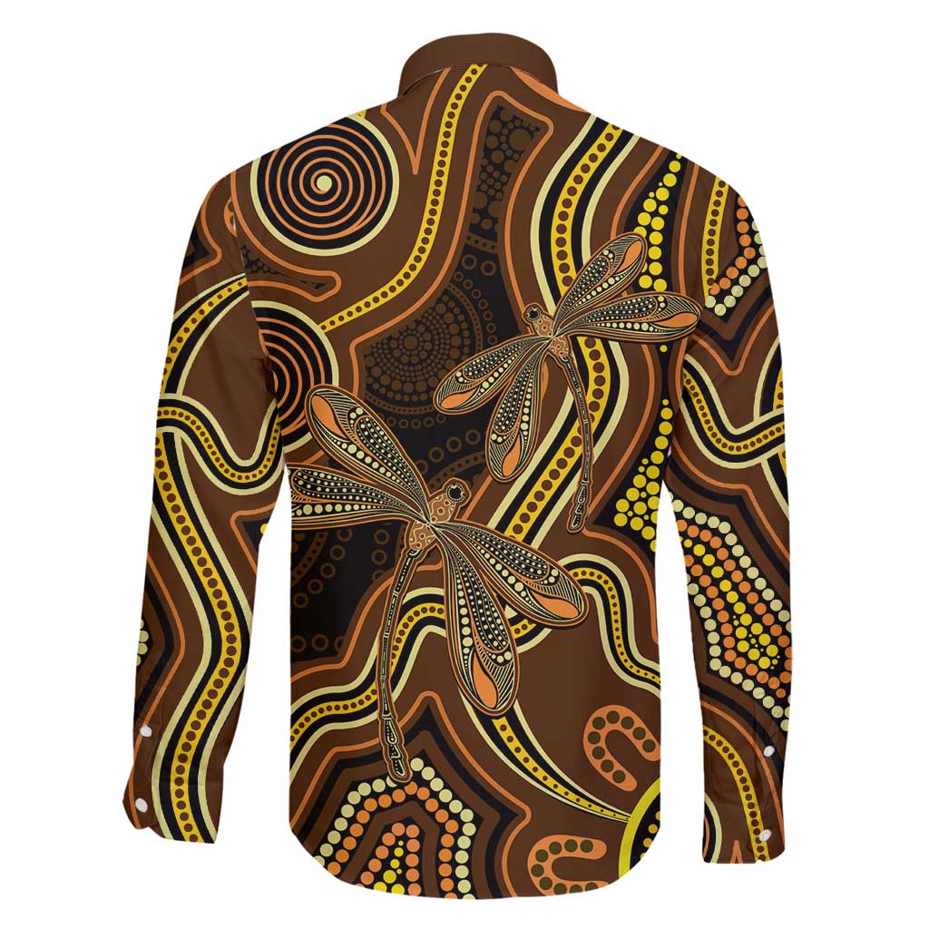 Orange Indigenous Dragonfly Australia Family Matching Tank Maxi Dress and Hawaiian Shirt Aboriginal Art - Vibe Hoodie