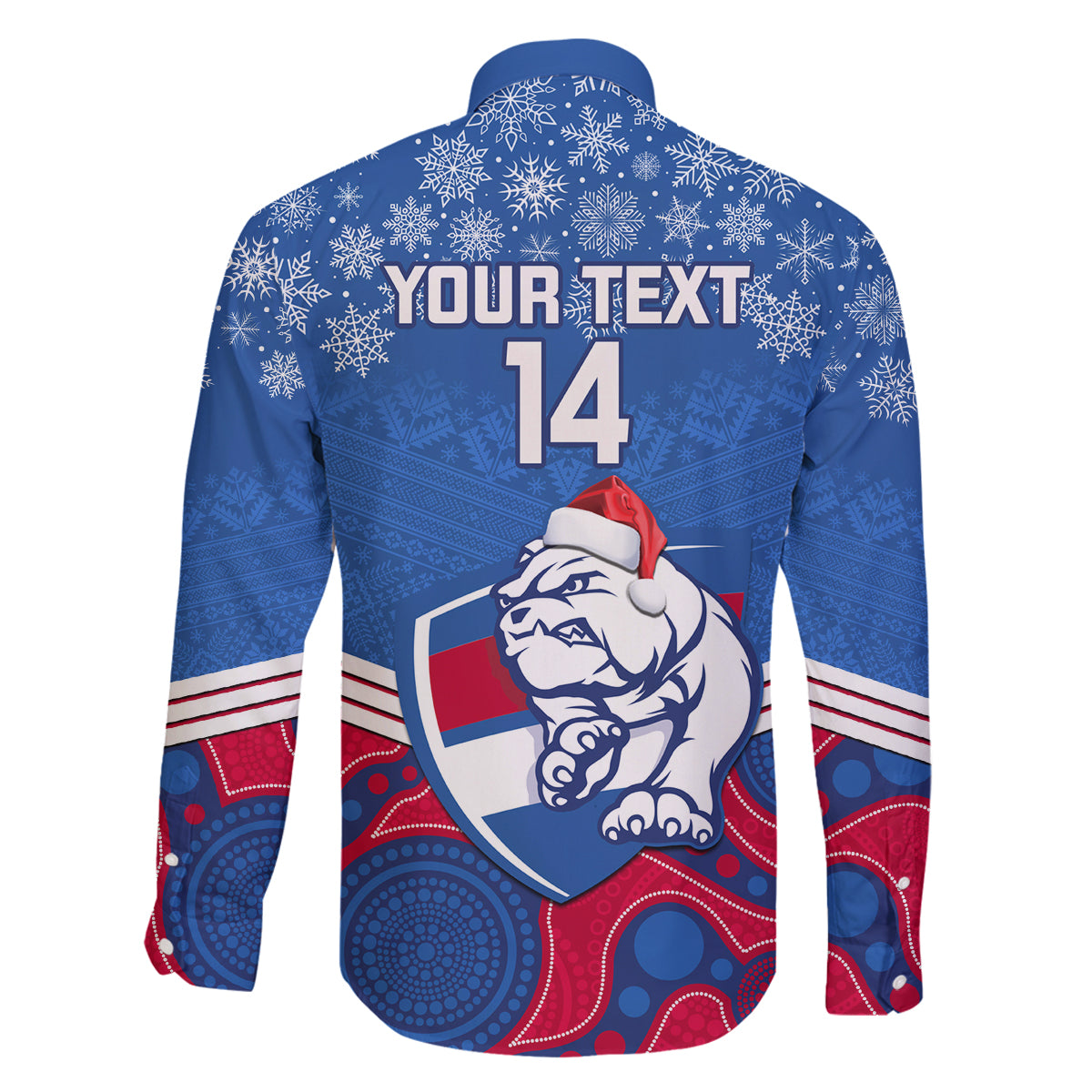 custom-bulldogs-football-christmas-family-matching-long-sleeve-bodycon-dress-and-hawaiian-shirt-merry-xmas-2023-mix-aboriginal-art