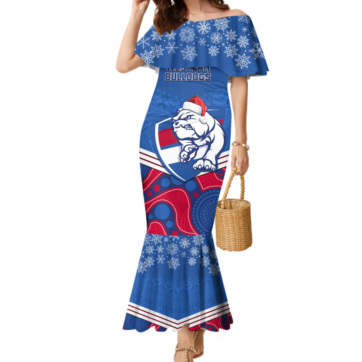 custom-bulldogs-football-christmas-family-matching-mermaid-dress-and-hawaiian-shirt-merry-xmas-2023-mix-aboriginal-art