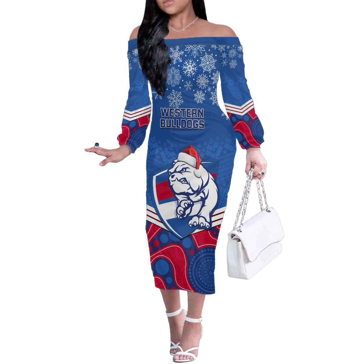 custom-bulldogs-football-christmas-family-matching-off-shoulder-long-sleeve-dress-and-hawaiian-shirt-merry-xmas-2023-mix-aboriginal-art