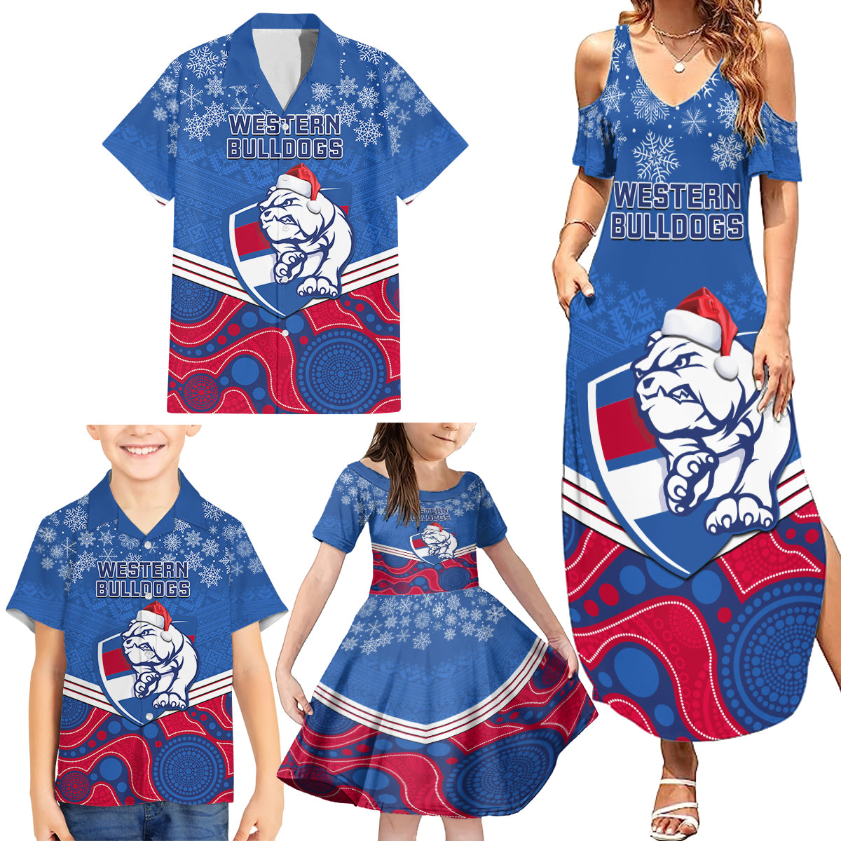 custom-bulldogs-football-christmas-family-matching-summer-maxi-dress-and-hawaiian-shirt-merry-xmas-2023-mix-aboriginal-art