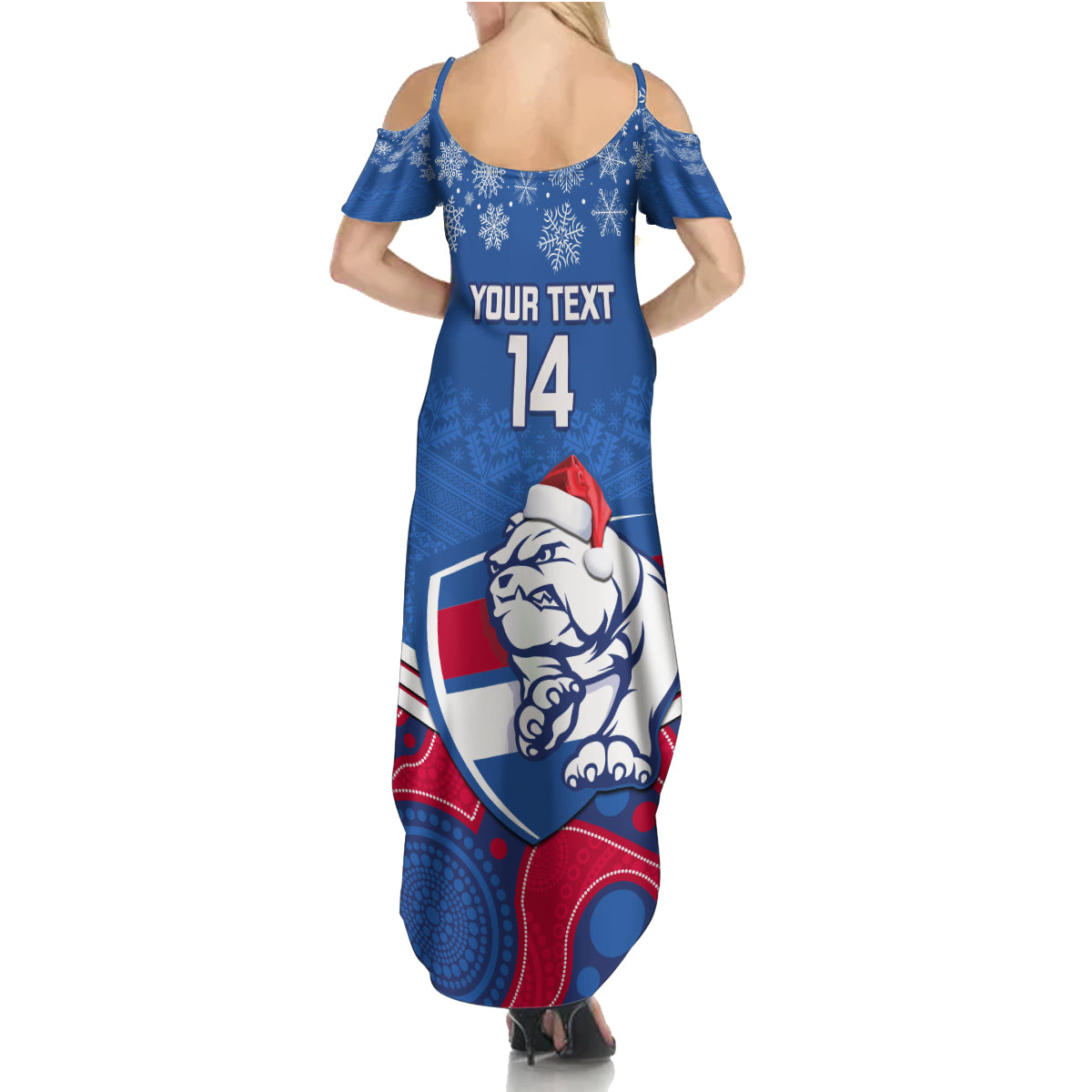 custom-bulldogs-football-christmas-summer-maxi-dress-merry-xmas-2023-mix-aboriginal-art