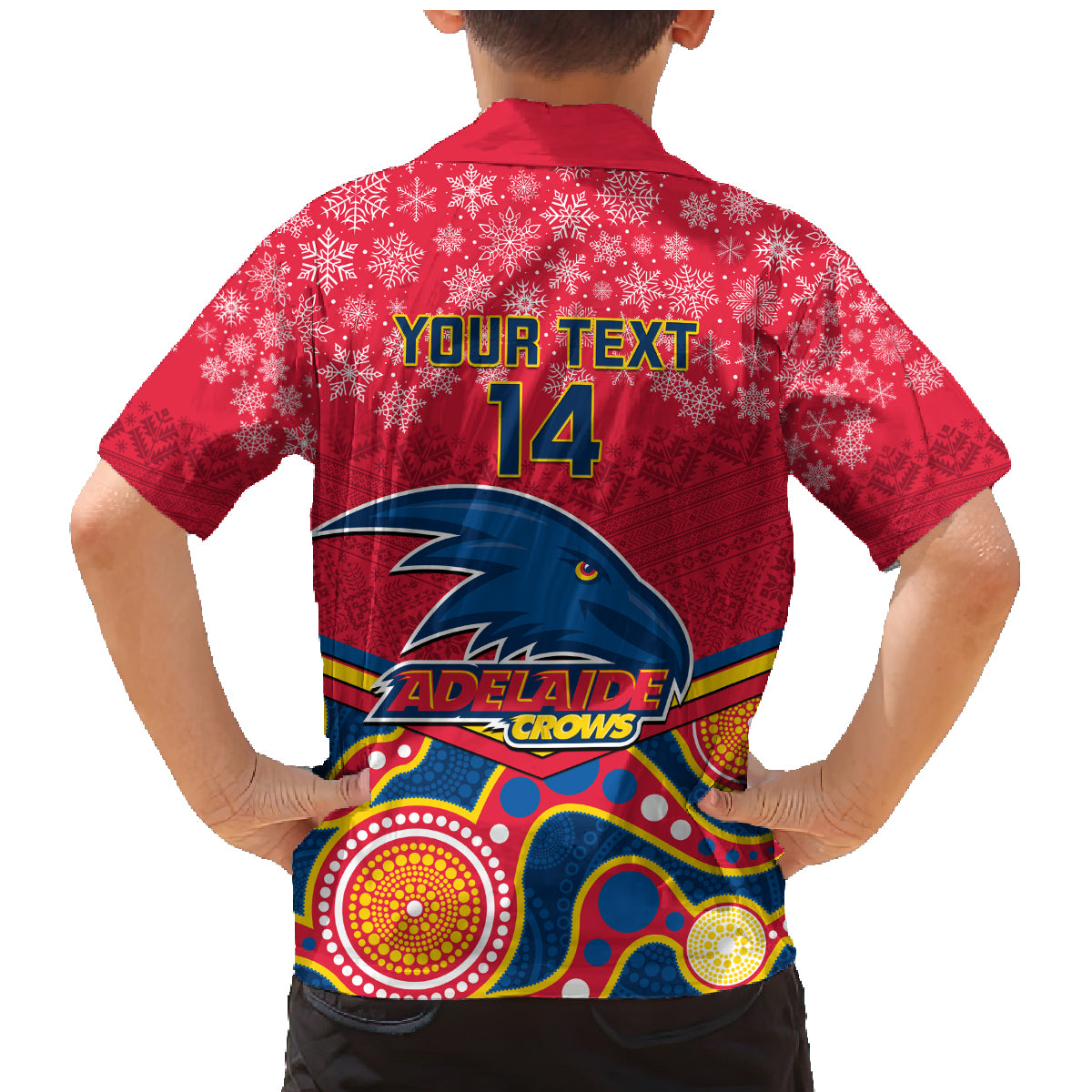 custom-adelaide-crows-football-christmas-family-matching-mermaid-dress-and-hawaiian-shirt-merry-xmas-2023-mix-aboriginal-art