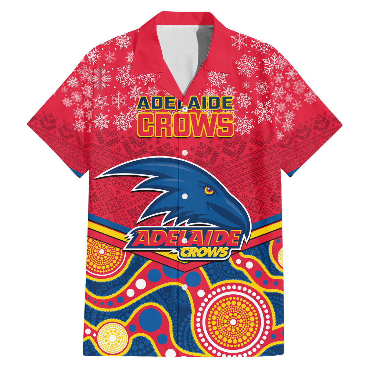 custom-adelaide-crows-football-christmas-family-matching-mermaid-dress-and-hawaiian-shirt-merry-xmas-2023-mix-aboriginal-art