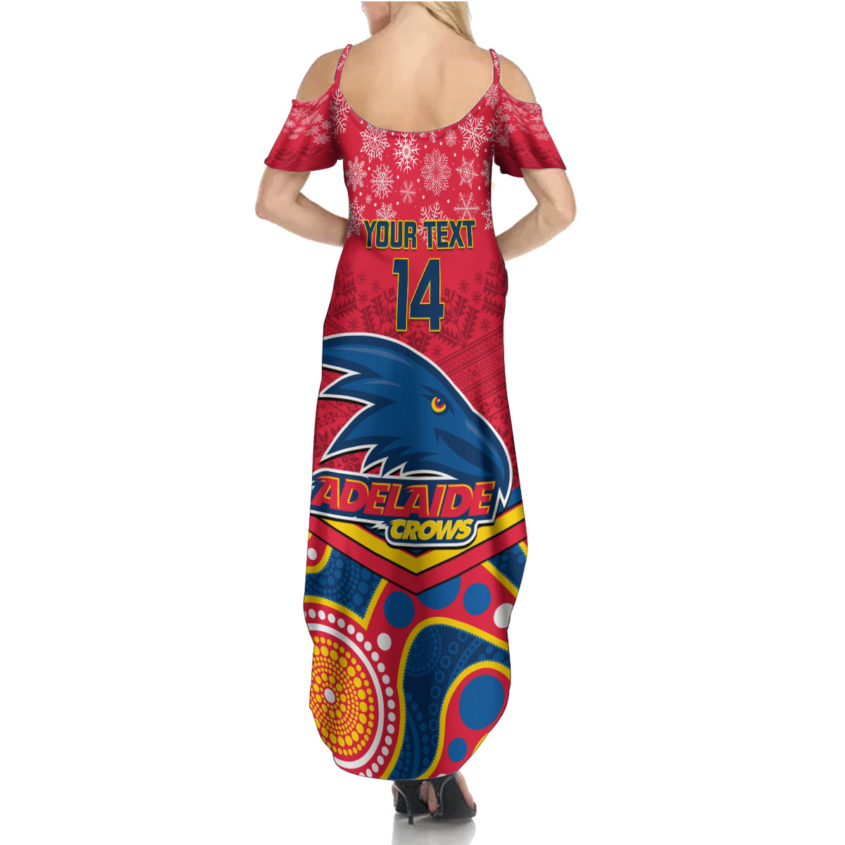 custom-adelaide-crows-football-christmas-family-matching-summer-maxi-dress-and-hawaiian-shirt-merry-xmas-2023-mix-aboriginal-art