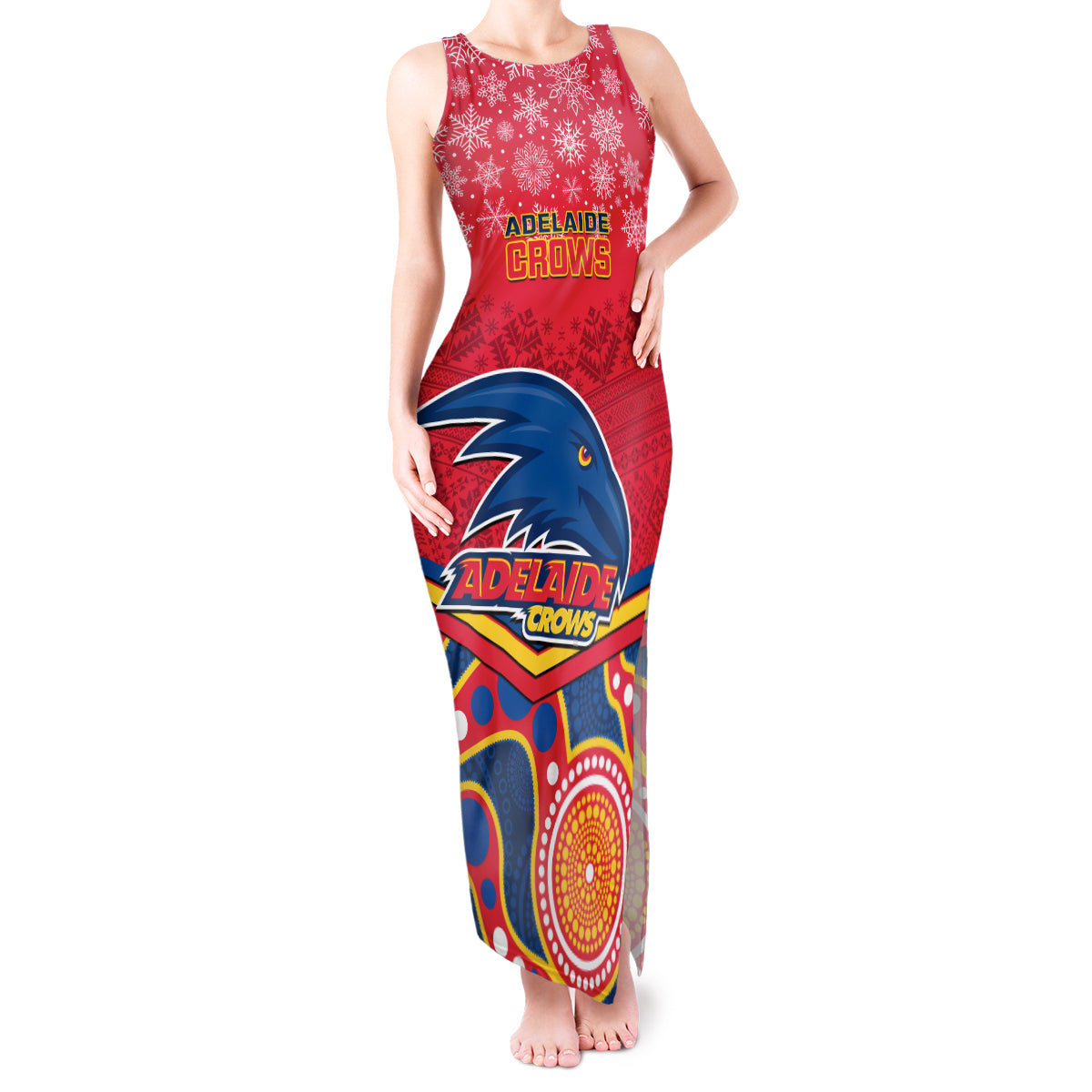 custom-adelaide-crows-football-christmas-tank-maxi-dress-merry-xmas-2023-mix-aboriginal-art