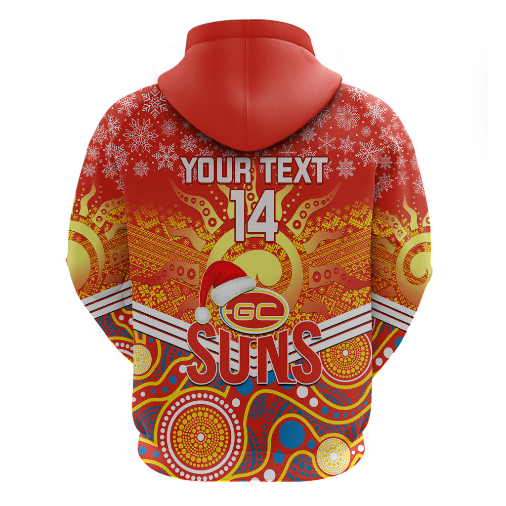 Custom Suns Football Christmas Hoodie Merry Xmas 2023 Mix Aboriginal Art - Vibe Hoodie Shop