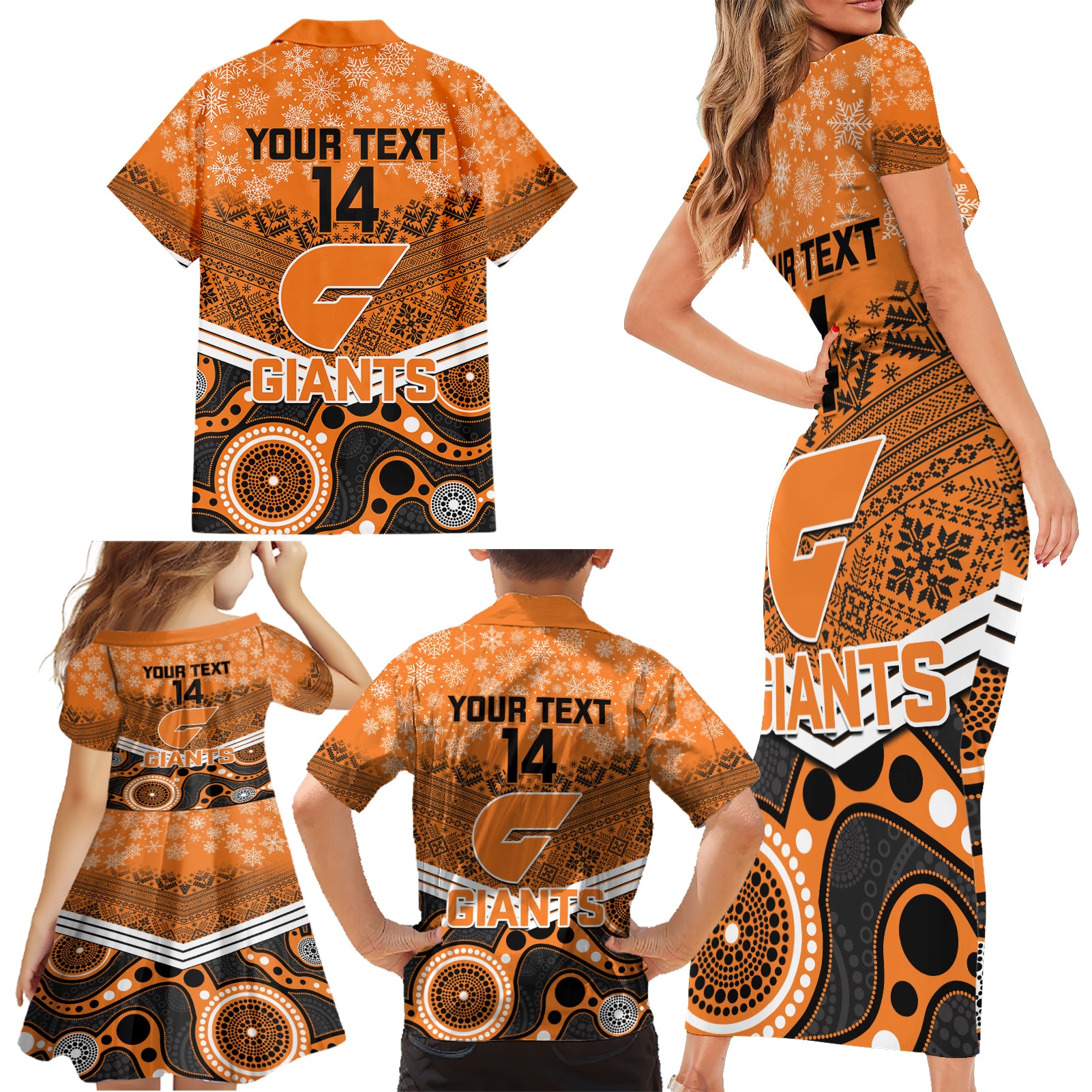 custom-giants-football-christmas-family-matching-short-sleeve-bodycon-dress-and-hawaiian-shirt-merry-xmas-2023-mix-aboriginal-art