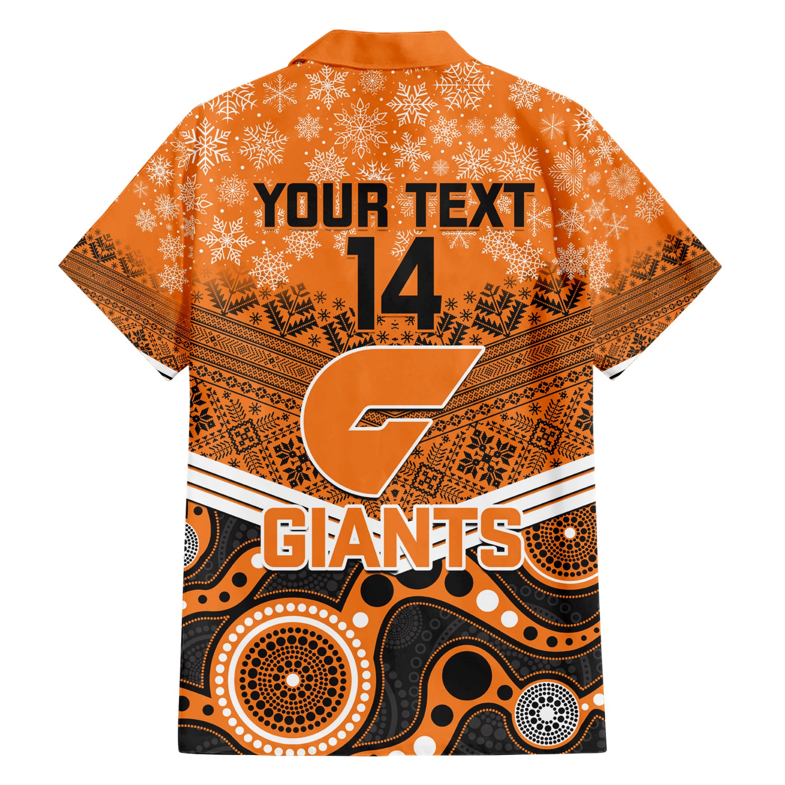 Custom Giants Football Christmas Hawaiian Shirt Merry Xmas 2023 Mix Aboriginal Art - Vibe Hoodie Shop